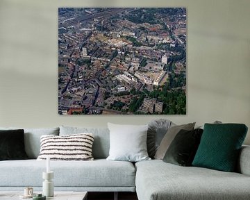 1990 : Photographie aérienne historique de la ville d'Eindhoven sur Frans Rombout