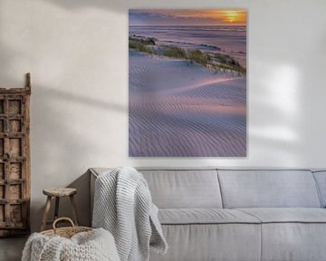 Zonsondergang op Vlieland van Henk Meijer Photography