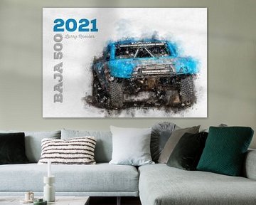BAJA 500, Larry Roesler, Toyota Tundra, 2021 van Theodor Decker