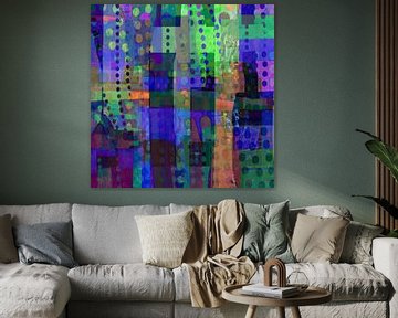 Patchwork patroon 4 van Claudia Gründler