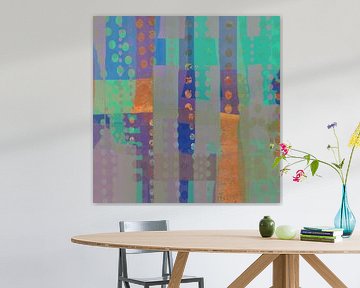 Horizontaal verticaal patchwork 55 van Claudia Gründler