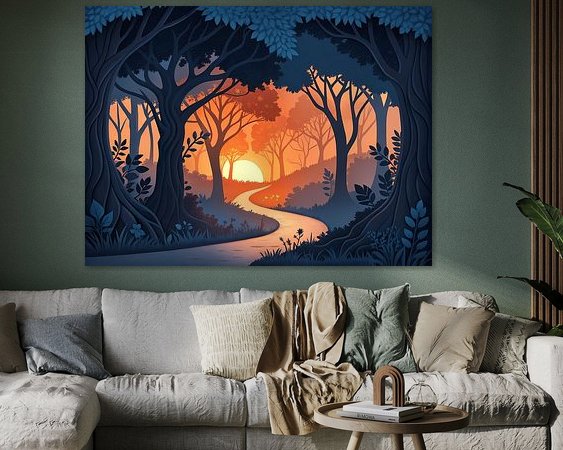 Example of the artwork in a room