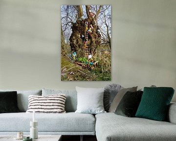 Fubby's in de natuur die Paas eieren verzamelen.