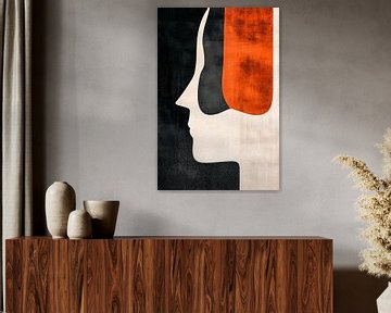 Abstract profiel in minimalistisch ontwerp van Imperial Art House