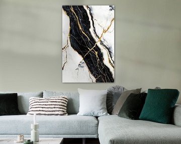 Luxueus zwart-wit marmer design van Imperial Art House
