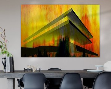 Kleurrijke abstractie Veles e Vents van Dieter Walther