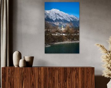 Hall in Tirol aan de voet van het Karwendelgebergte van ManfredFotos