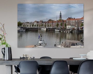 Jachthaven in de Lente, Middelburg, Nederland van Imladris Images