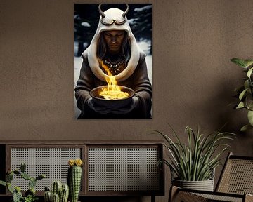 Flamme du chaman de l'hiver