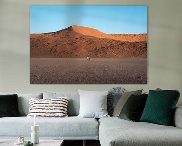Gemsbok in de Sossusvlei woestijn in Namibië