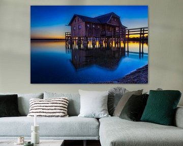 Sonnenuntergang am Ammersee von Hans-Bernd Lichtblau