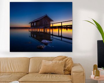 Sonnenuntergang am Ammersee von Hans-Bernd Lichtblau