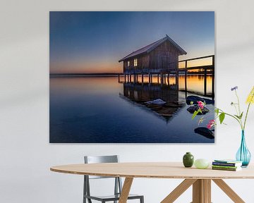 Sonnenuntergang am Ammersee von Hans-Bernd Lichtblau