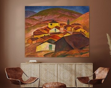 Bergdorp in Macedonië, Gustav Wunderwald