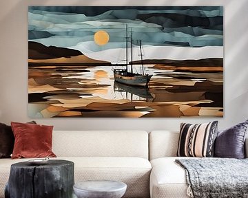 een kleine trawler van Nick Wendt