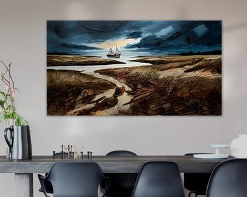 Trawler in een tij van Nick Wendt