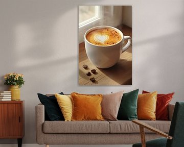 tasse de café chaud ou cappuccino illustration sur Egon Zitter