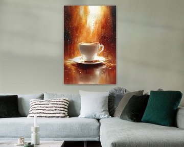 eine Tasse Kaffee oder Cappuccino von Egon Zitter