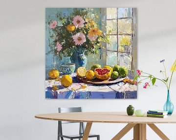 Zomers stilleven met fruit - mediterrane sfeer voor thuis