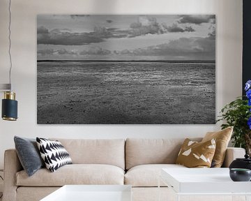De wadden in zwart wit. van Jose Lok