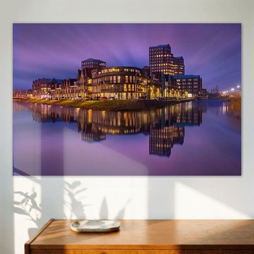 Vathorst Skyline am Abend von Albert Dros