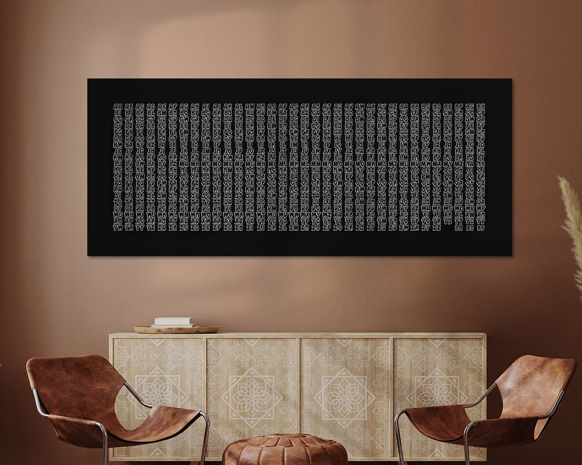 Example of the artwork in a room
