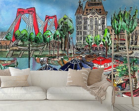 Example of the artwork in a room