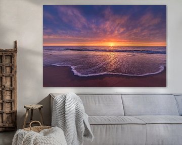 Sunset. Beach Noordwijk by Yanuschka | Fotografie Noordwijk