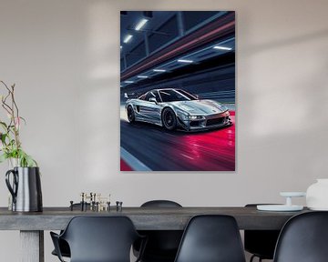Honda NSX Speeding on Racing Track by MIROKKU