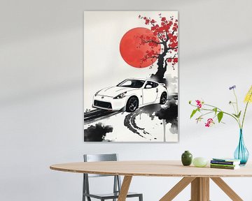 De Nissan 370Z Sumi-e van MIROKKU