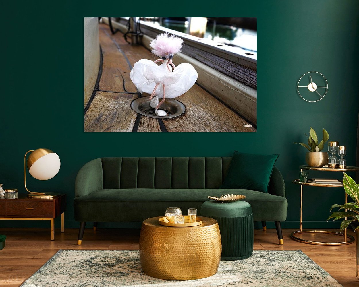 Example of the artwork in a room