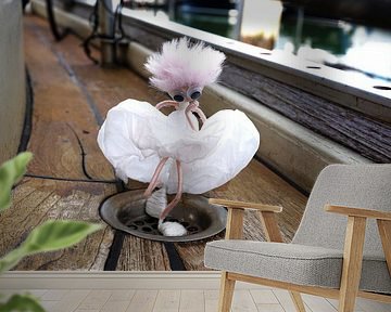 Marilyn Monroe pose in Witte rok door fubby nagespeeld... van Sailographic Paula