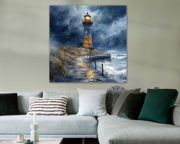 Vuurtoren van sketch van PixelPrestige