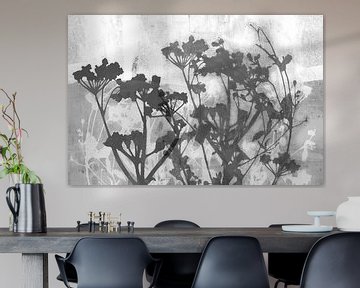 Abstract botanisch in Japandi stijl van Dina Dankers