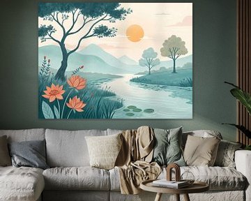 Rustige oase van Artistic