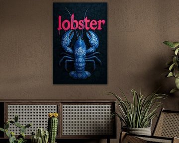 Porseleinen Kreeft – Barok Beest met Punkrandje van But First Framing