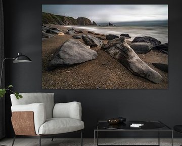 Stones on Benvoy beach - Ireland by Peter Bijsterveld