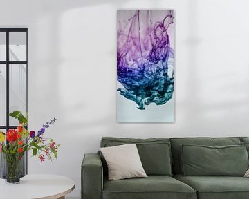 Farbe löst sich in Wasser auf von Mixed media vector arts