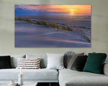 Zonsondergang op Vlieland van Henk Meijer Photography
