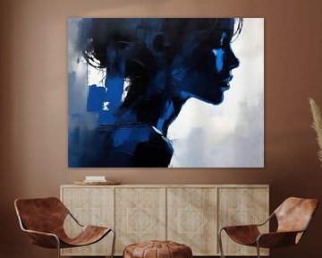Blauw Profiel | Vrouw in Blauw van De Mooiste Kunst