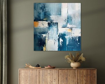 Abstract Blue | Whisper of Winter Winds by Modern Collection