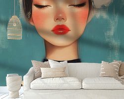 Example of the artwork in a room