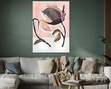 Abstracte koraalbloem van Elena Schuh