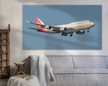 Yangtze River Express Boeing 747-400 vrachtvliegtuig. van Jaap van den Berg
