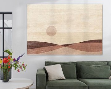Rustig Zicht in Terracotta en Crème van Dina Dankers