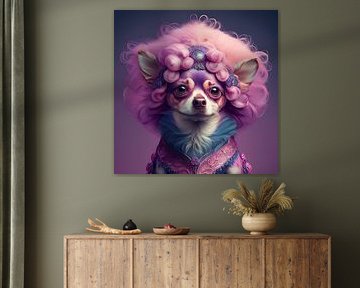 Chihuahua in Paars