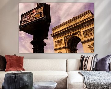 In a flash past the Arc de Triomphe by Geert Van Baelen