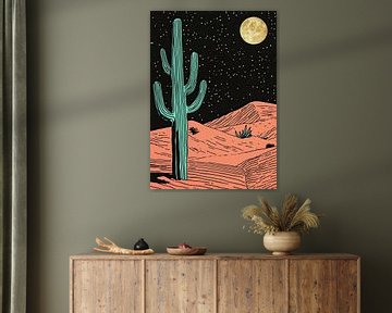 Woestijn Majesteit: Cactus Koning van Niklas Maximilian