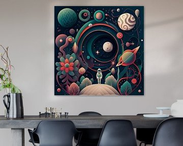 Kosmische ontdekkingsreiziger van Vythryd Arts
