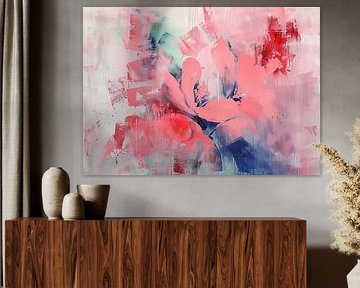Art abstrait de la fleur sur Peinture Abstraite